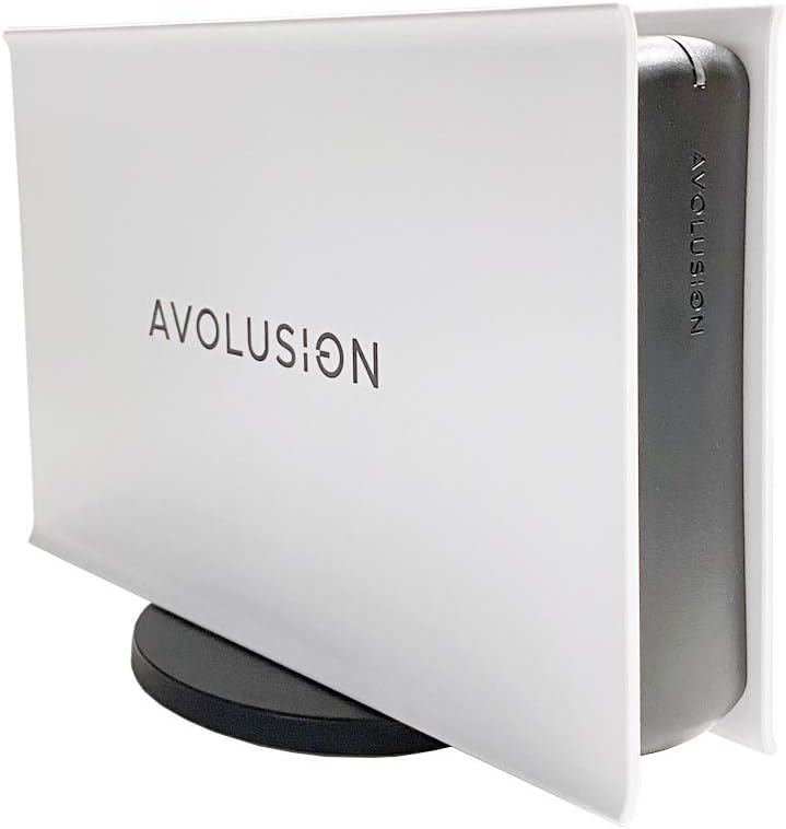 Avolusion PRO-5X Series 8TB USB 3.0 External Gaming Hard Drive for PS4 Original, Slim & Pro (White)