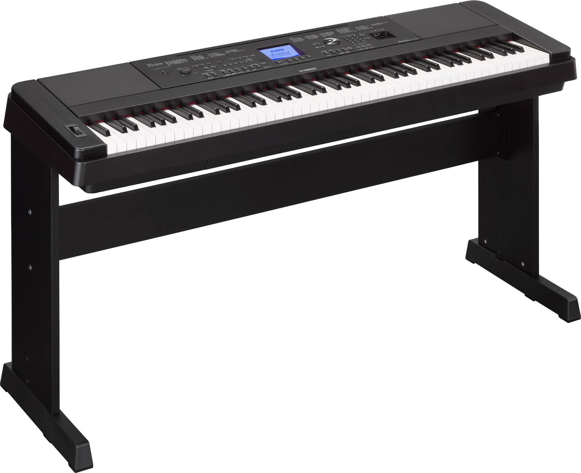 Yamaha DGX660 88-Key Portable Grand Piano Black with Bench
