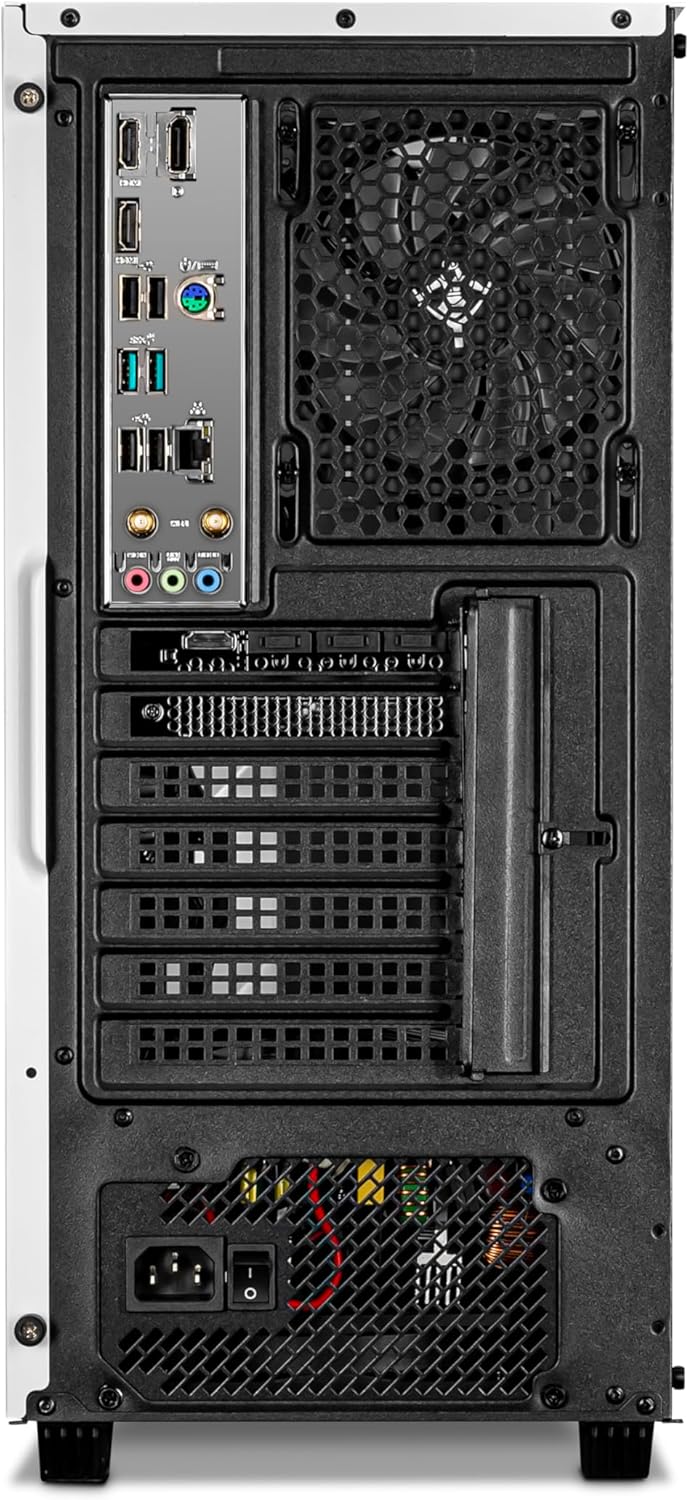 YEYIAN GeForce RTX 4060 Gaming PC, AMD Ryzen 5 7500F (> 5600X), 16GB DDR5 5600, 1TB NVMe SSD, WiFi & VR Ready, Win 11 Home Prebuilt PC for Gamer, 2 Years Warranty Tower Computer with Keyboard & Mouse