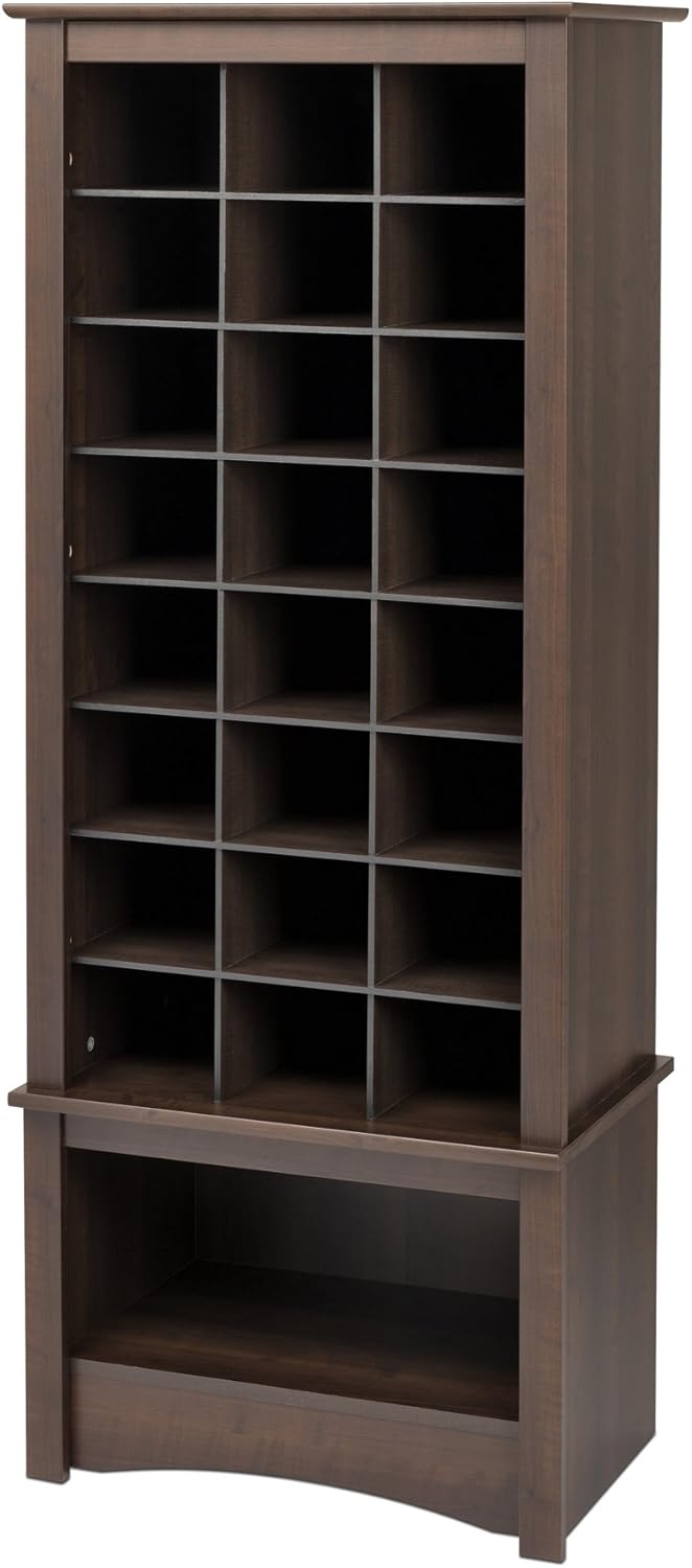 Prepac Shoe Storage Cabinet, 36 Pair Rack, White