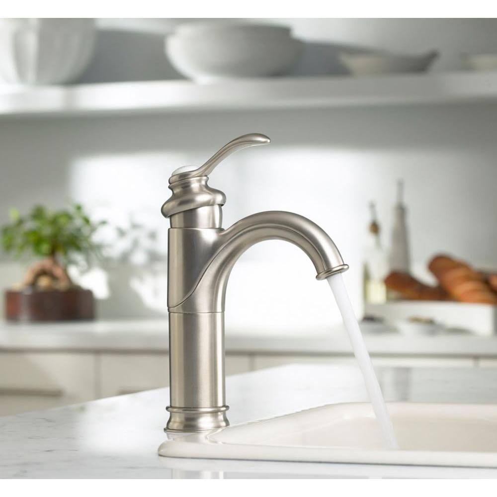 Kohler K-12183 Fairfax Single Hole Bathroom Faucet - - Brushed Nickel
