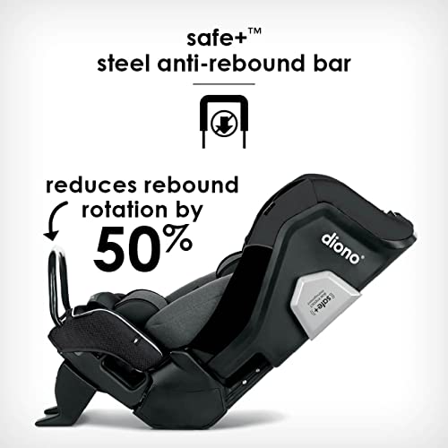 Diono Radian 3QXT SafePlus 4-in-1 Rear and Forward Facing Convertible Car Seat, Safe Plus Engineering, 4 Stage Infant Protection, 10 Years 1 Car Seat, Slim Fit 3 Across, Yellow Mineral