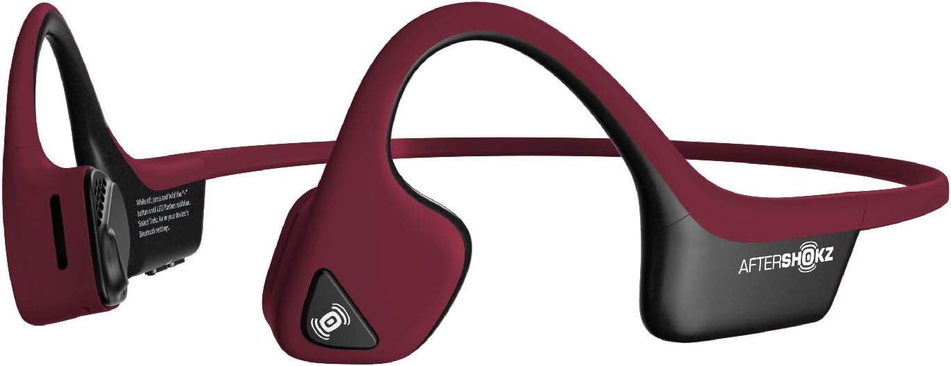 AfterShokz Air Bone Conduction Wireless Bluetooth Headphones, Midnight Blue