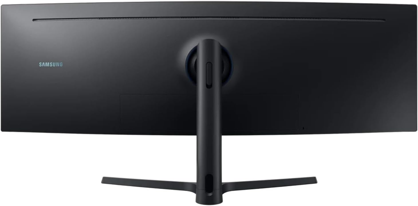 Samsung S95UA 49-inch Curved 1440P Dual QHD 120Hz IPS LCD ViewFinity Monitor with USB-C, Ethernet, Dock, DisplayPort, HDMI, USB Hub, Speakers - Desk Mount Monitor Stand (S49A950UIN), black