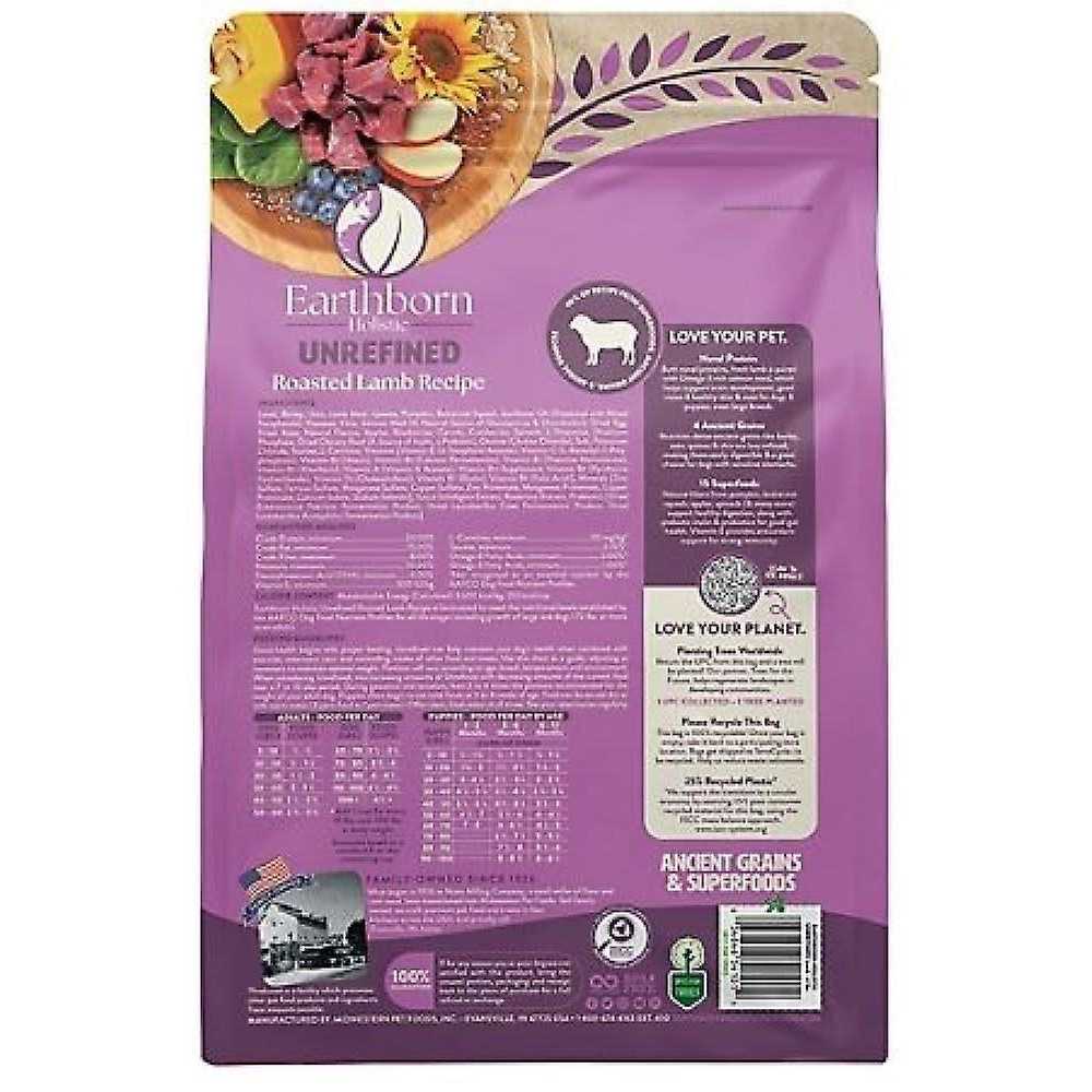 Earthborn Holistic Unrefined Roasted Lamb with Ancient Grains &amp; Superfoods Dry Dog Food - Pet Supplies online store