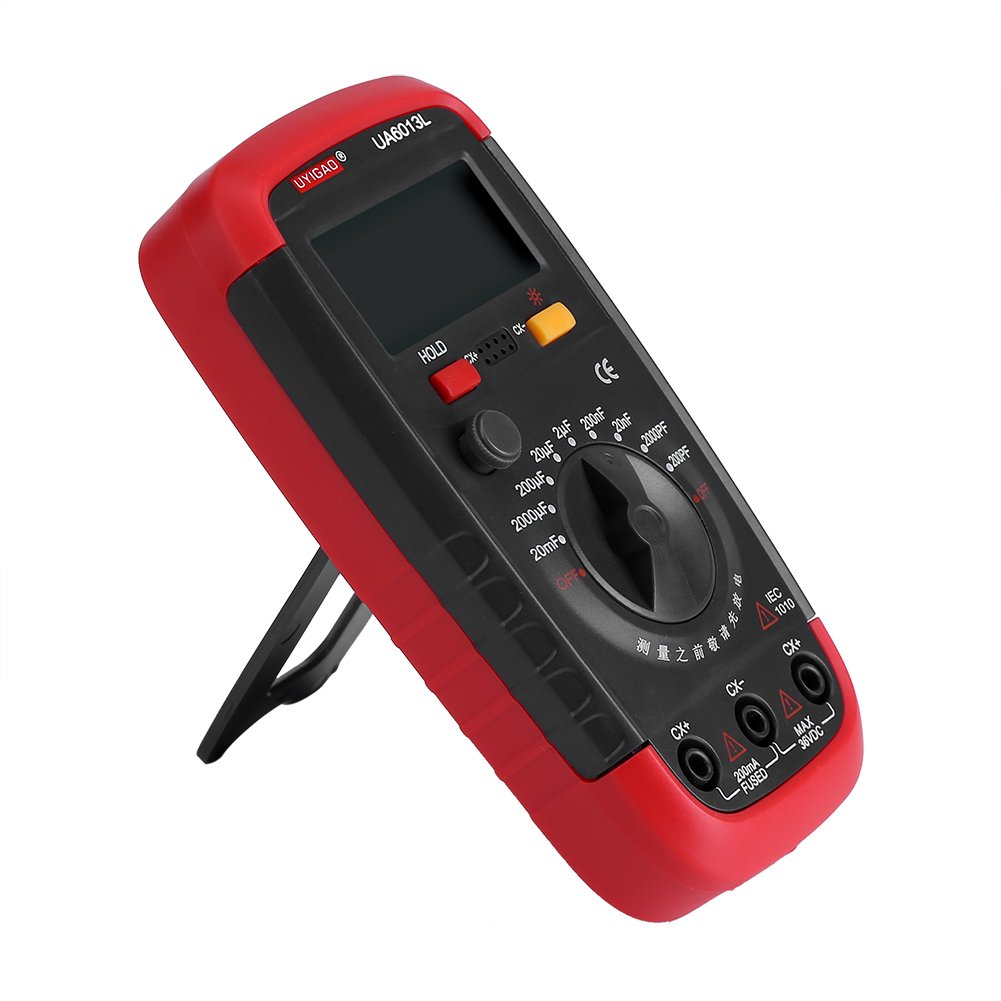 Digital Capacitance Meter, Capacitor Pro Tester 0.1pF - 20000uF with LCD Backlight Max 1999 Display