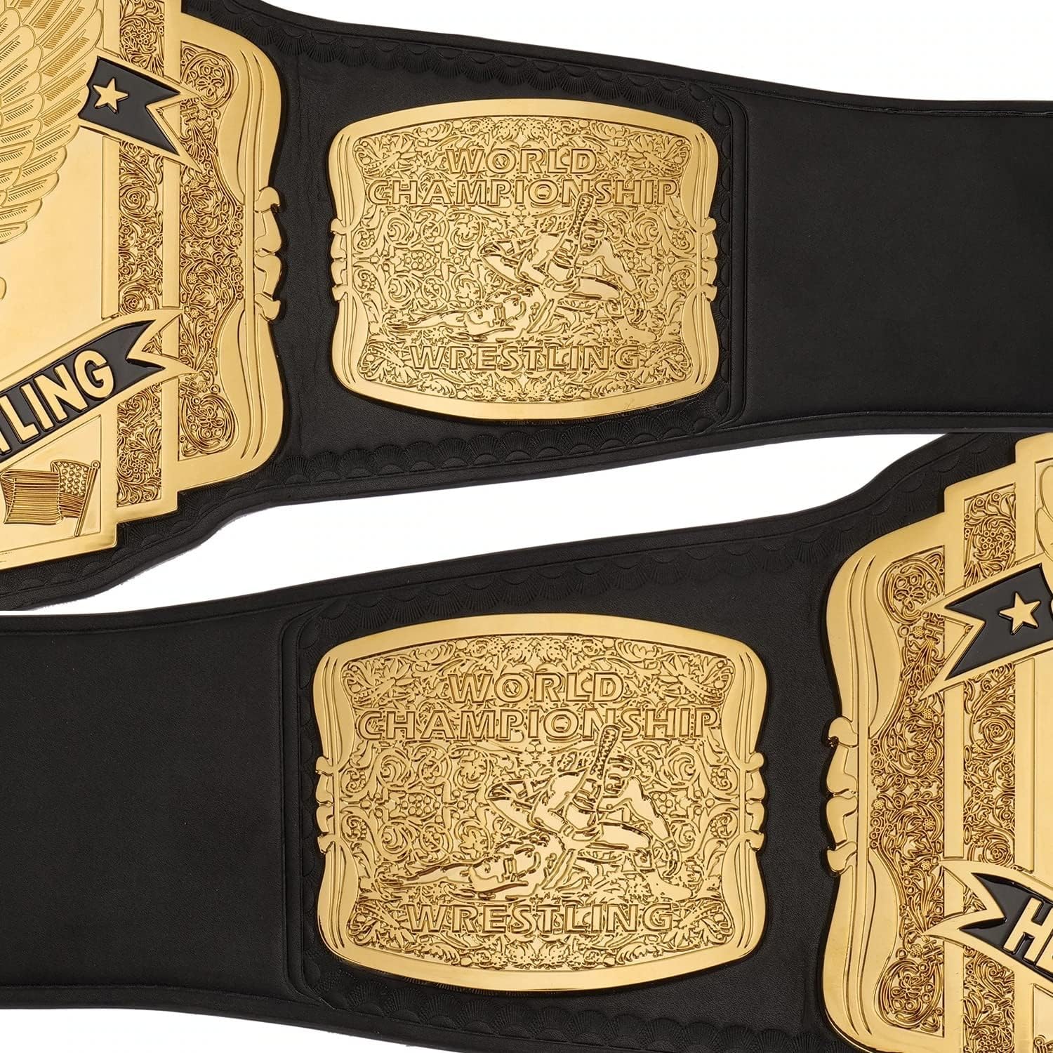 WCW United States World Heavyweight Wrestling Championship Title Belt Replica, Universal Championship Title Belt - Adult Size