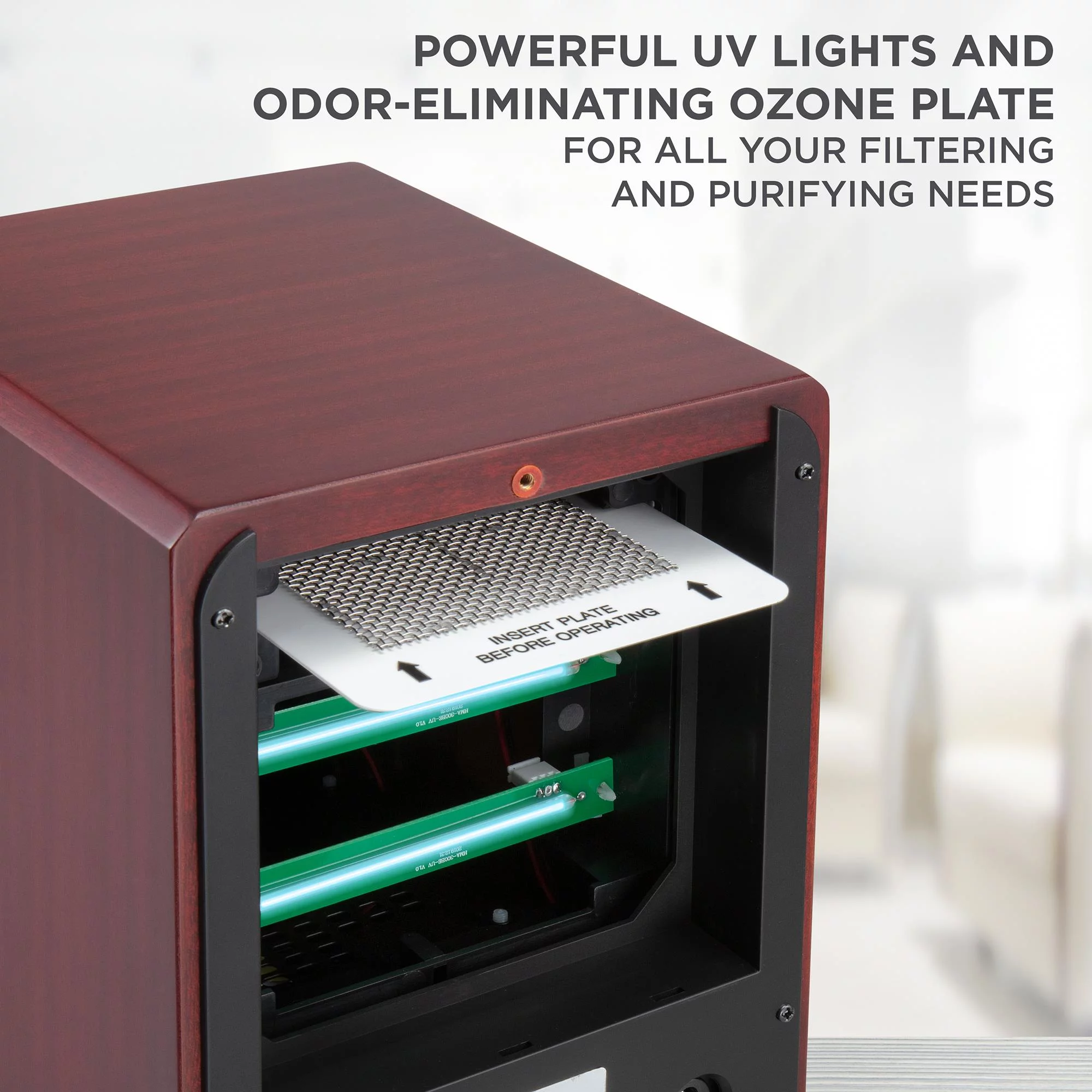 Ivation Ozone Air Purifier | Portable Deodorizing System w/ Multi-Level Filtration, Ionizer Plate, UV Lamps, Fan & Timer | Eliminates Odors from Pets, Smoke, Food & More | For Rooms Up to 3,500 Sq/Ft