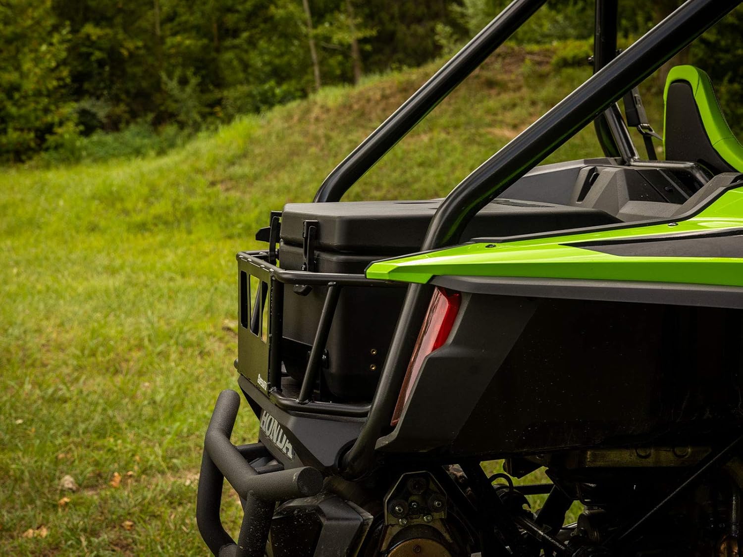 SuperATV Heavy Duty Cooler/Storage Cargo Box for 2019+ Honda Talon 1000R / 1000X | Bed Storage Box with Sealed Lid and Drain Plug | Easy Install | Insulated to Keep Drinks Cold | 30-Liter Capacity!