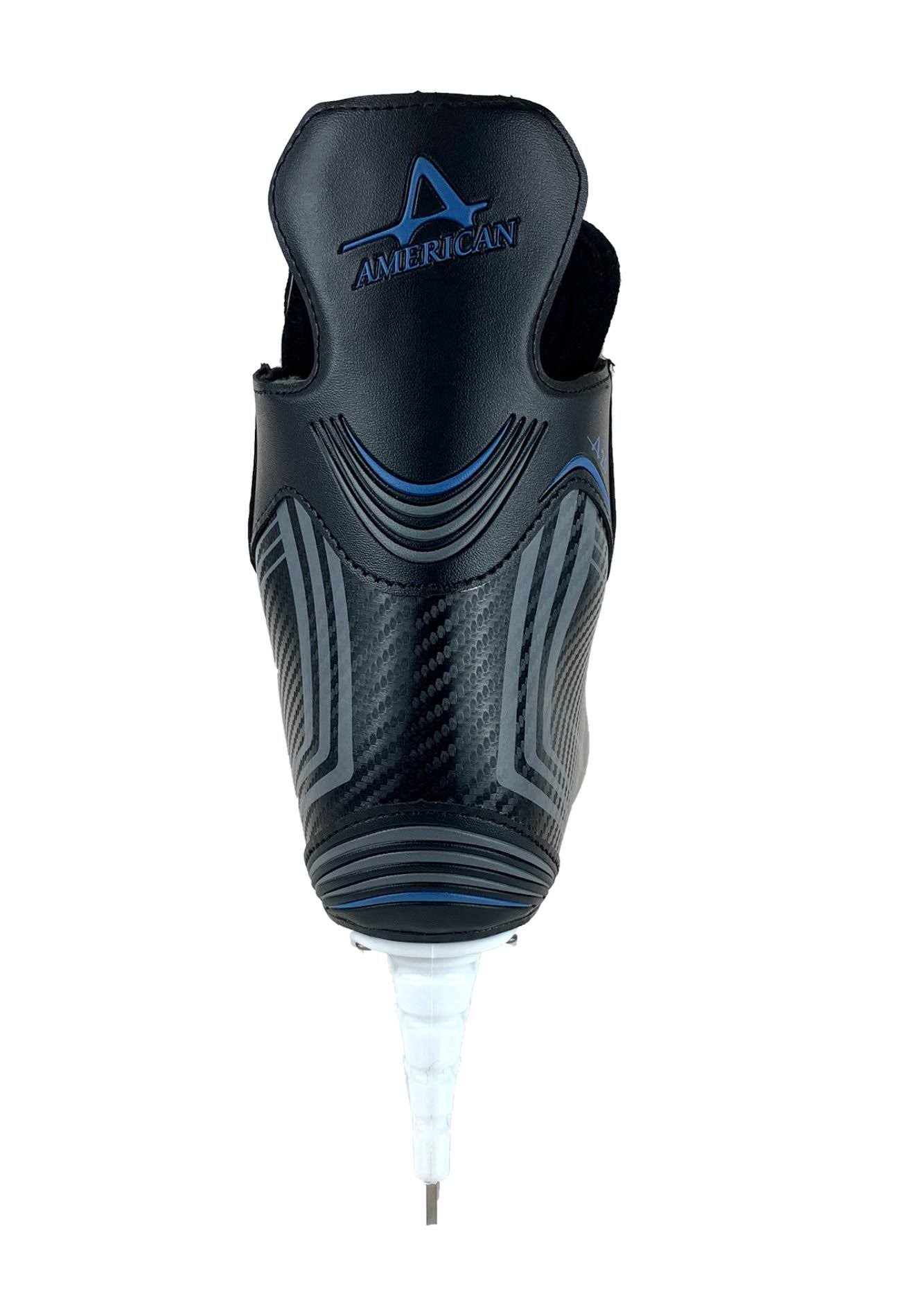 American Ice Force 2.0 Hockey Skate, 8, Black
