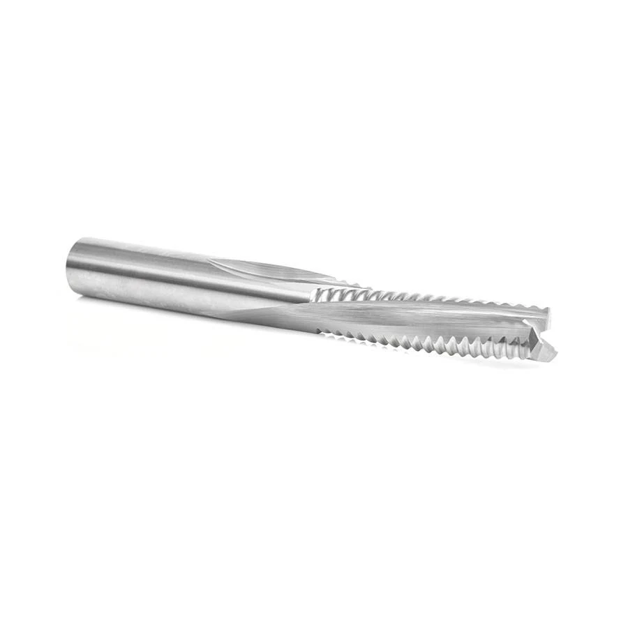 Amana 46226 CNC Solid Carbide Roughing Spiral 3 Flute Chipbreaker 1/2 Dia x 2 inch x 1/2 Shank Down-Cut Router Bit