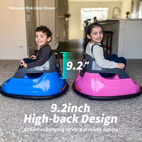 12V Kids Bumper Car, Electric Baby Bumper Car for Toddlers 1-3 with Remote Control, 3 Speeds - Blue