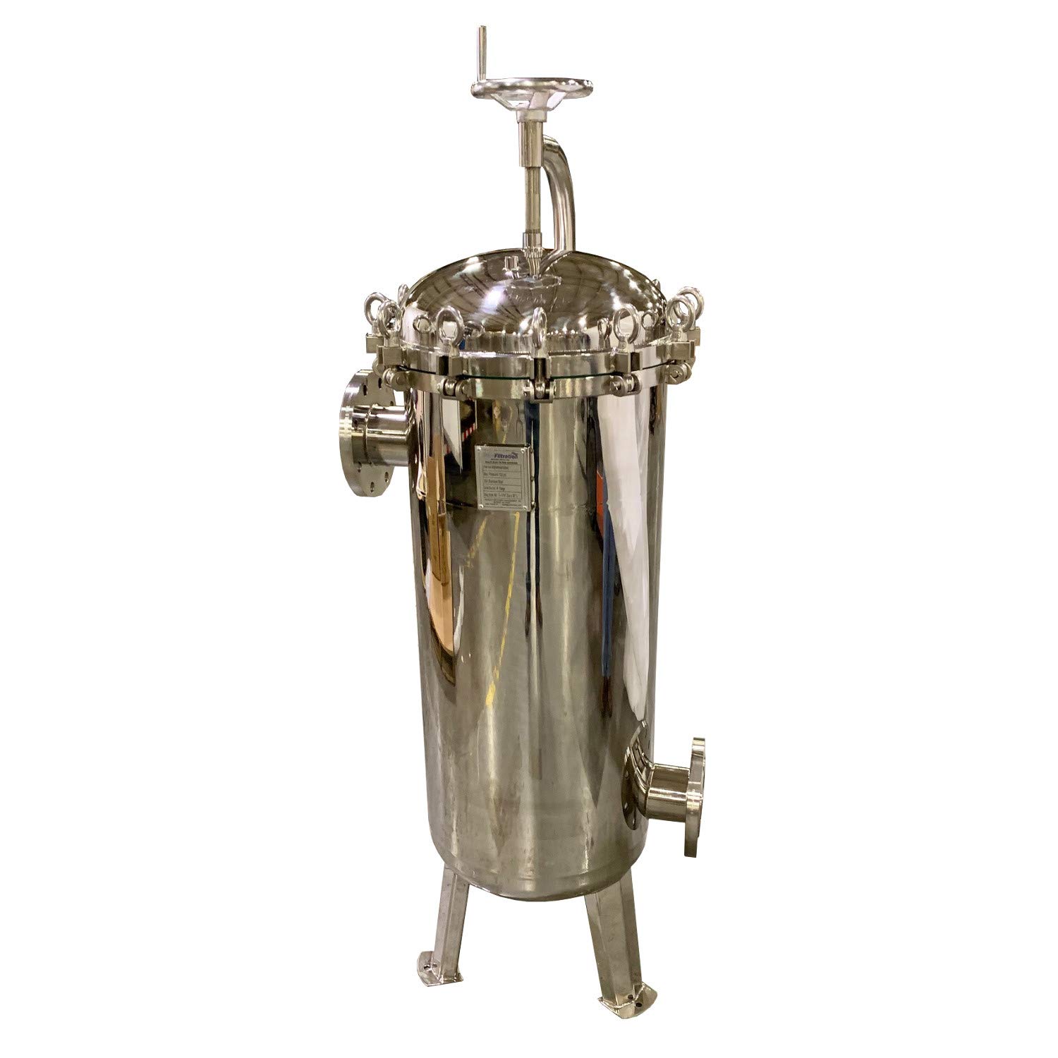 Multi Bag Filter Housing, 3 Bag Housing uses #2 size filter bags, 304 Stainless Steel, 150 PSI Pressure