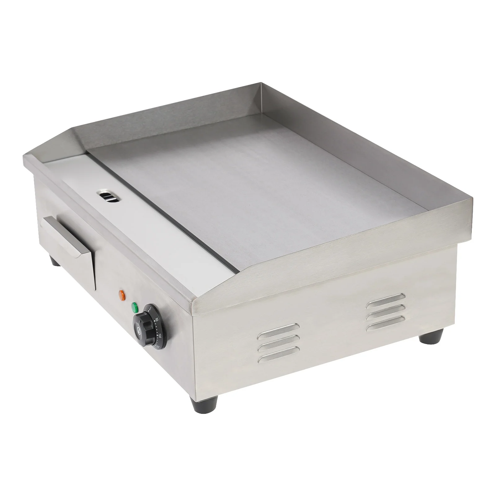 3000w Electric Countertop Griddle Flat For Restaurant Grill BBQ Thermostat 22"