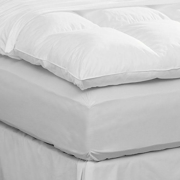 Pacific Coast California King Featherbed Protector in White