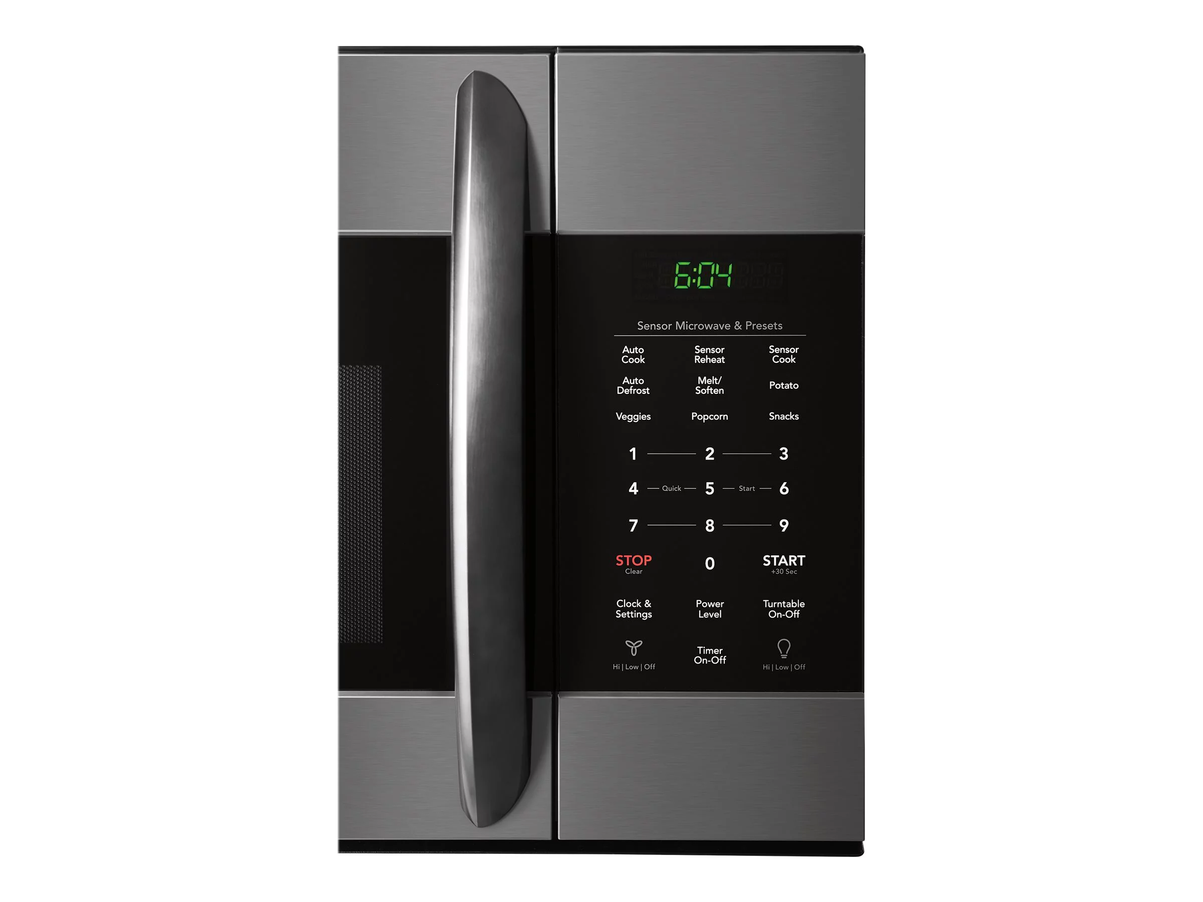 Frigidaire FGMV176NTD 30 Gallery Series Over the Range Microwave with 1.7 cu. ft. Capacity Sensor Cook SpaceWise Rack in Black Stainless Steel