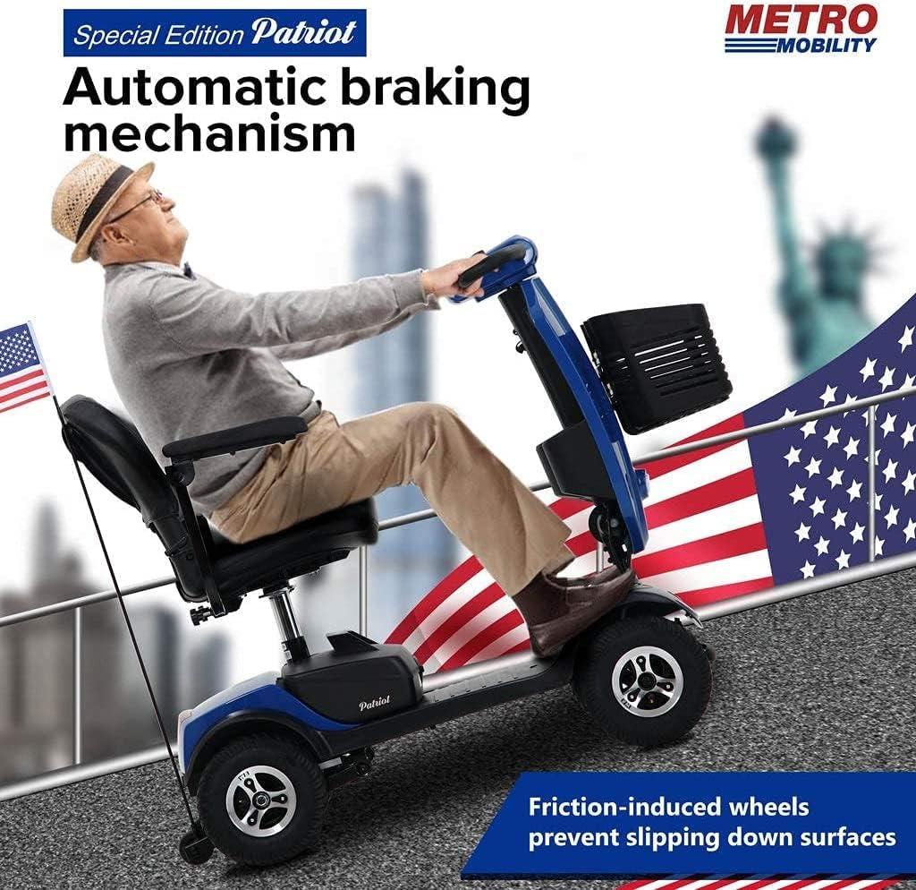 Mobility Scooter Metro Mobility Elderly Scooter Folding Scooter 4 Wheel Scooter (PATRIOT)