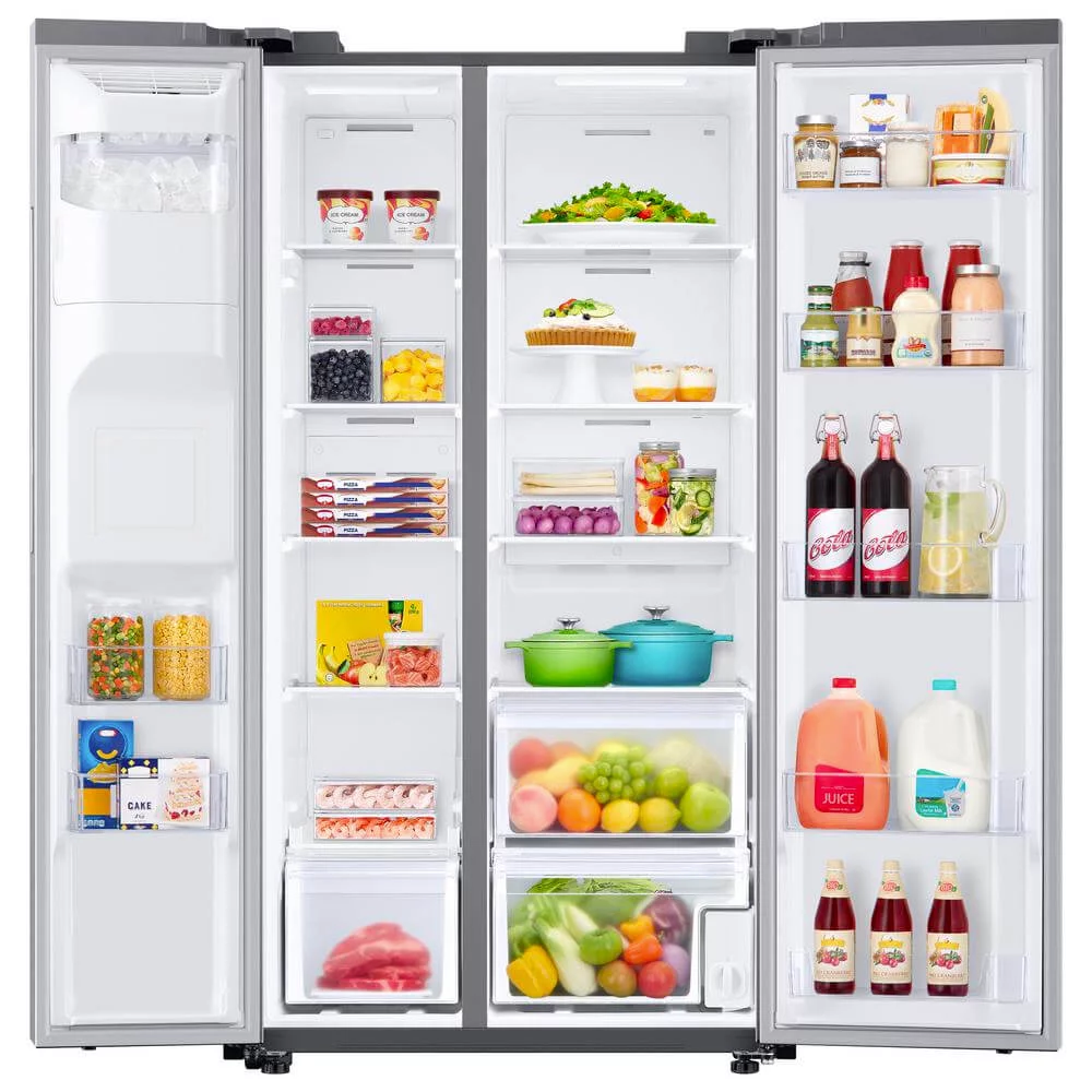SAMSUNG RS22T5201SR 22 cu. ft. Counter Depth Side-by-Side Refrigerator in Stainless Steel