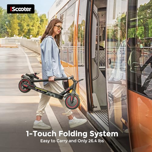 iScooter Electric Scooter for Adults, 18/12 Miles Long Range,22/19/18 Mph Top Speed, Commuting Electric Scooter with Cruise Control, Double Braking Systems Escooter for Adults and Teens