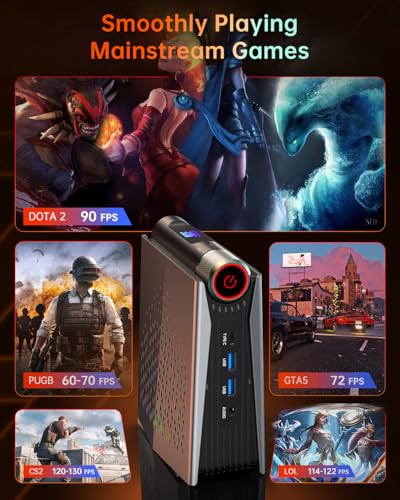 ACEMAGICIAN Kron Mini K1 Mini PC, Ryzen 7 5700U, 32GB DDR4 1TB NVMe SSD Mini Computers, Small Light Gaming PC 4K@60Hz Triple Display, Mini Desktop WiFi6 | Bluetooth 5.2 | Dual Channel | Auto Power On