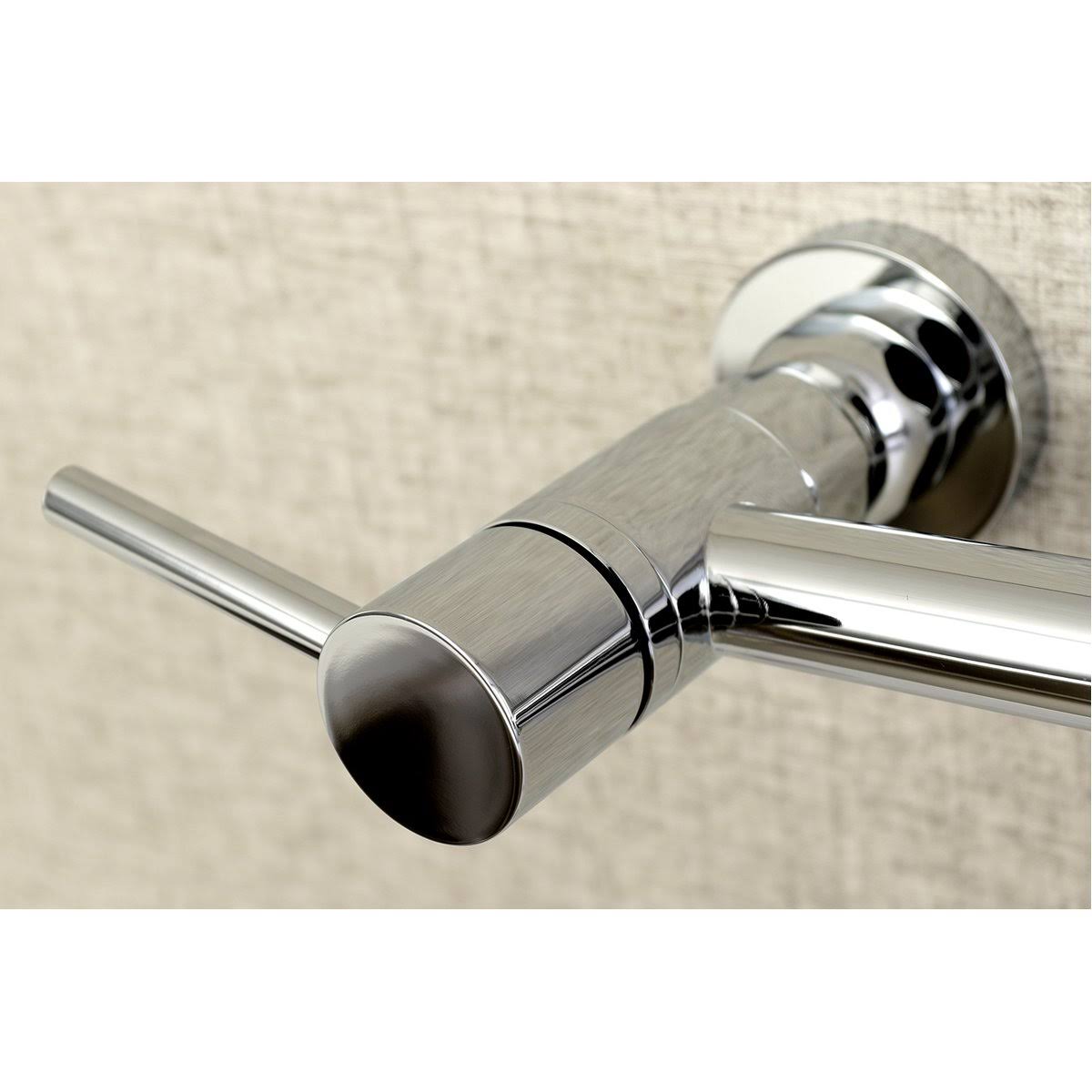 Kingston Brass GS8285DL Concord 2-Handle Wall Mount Pull-Down Kitchen Faucet, Oil Rubbed Bronze