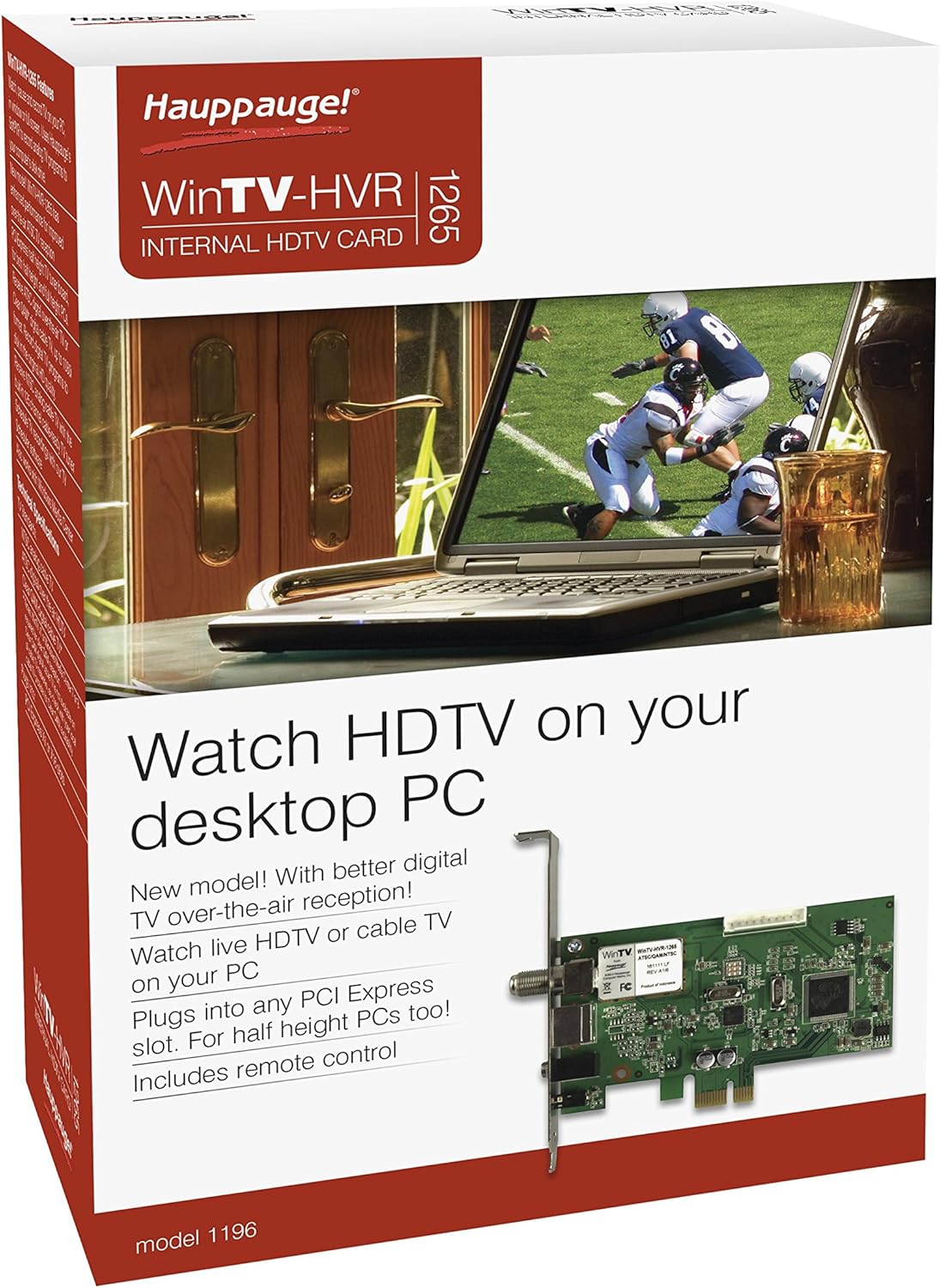 Hauppauge 1196 WinTV HVR-1265 PCI Express Hybrid High Definition TV Tuner Card