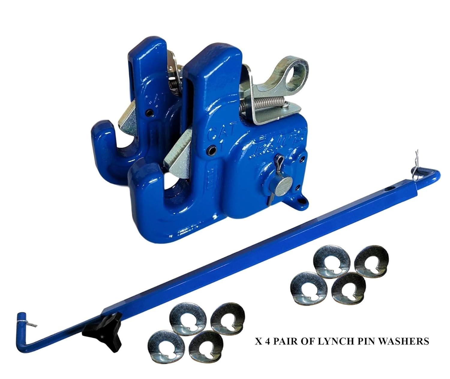 Pat's Easy Change with Stabilizer Bar - Best Quick Hitch System On The Market �C Flexible, Durable and Affordable (RED CAT #2)