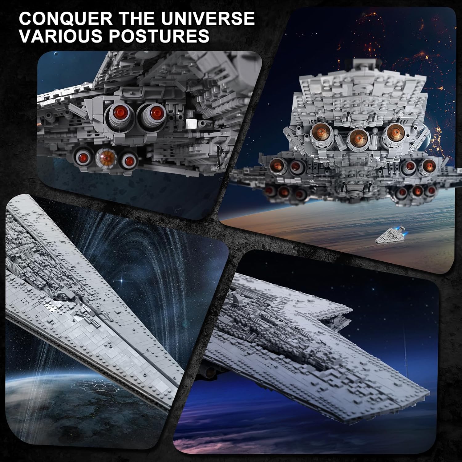 MOC Super Star Destroyer Building Set UCS Executor-Class Star Executor Dreadnought Building Blocks Collectible Set for Adults Model Compatible with Star Wars A New Hope (7588+)