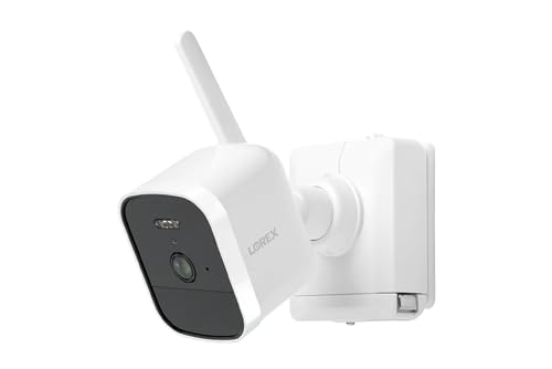 Lorex 2K Security Camera System with 32GB NVR – 8 Channel Battery Operated Wire Free Home Security System with 4 Cameras – Active Deterrence, Person Motion Detection, Weatherproof Outdoor & Indoor