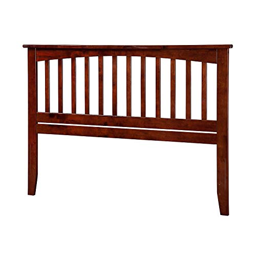 AFI Mission Full Size Headboard with Attachable Charger in Walnut