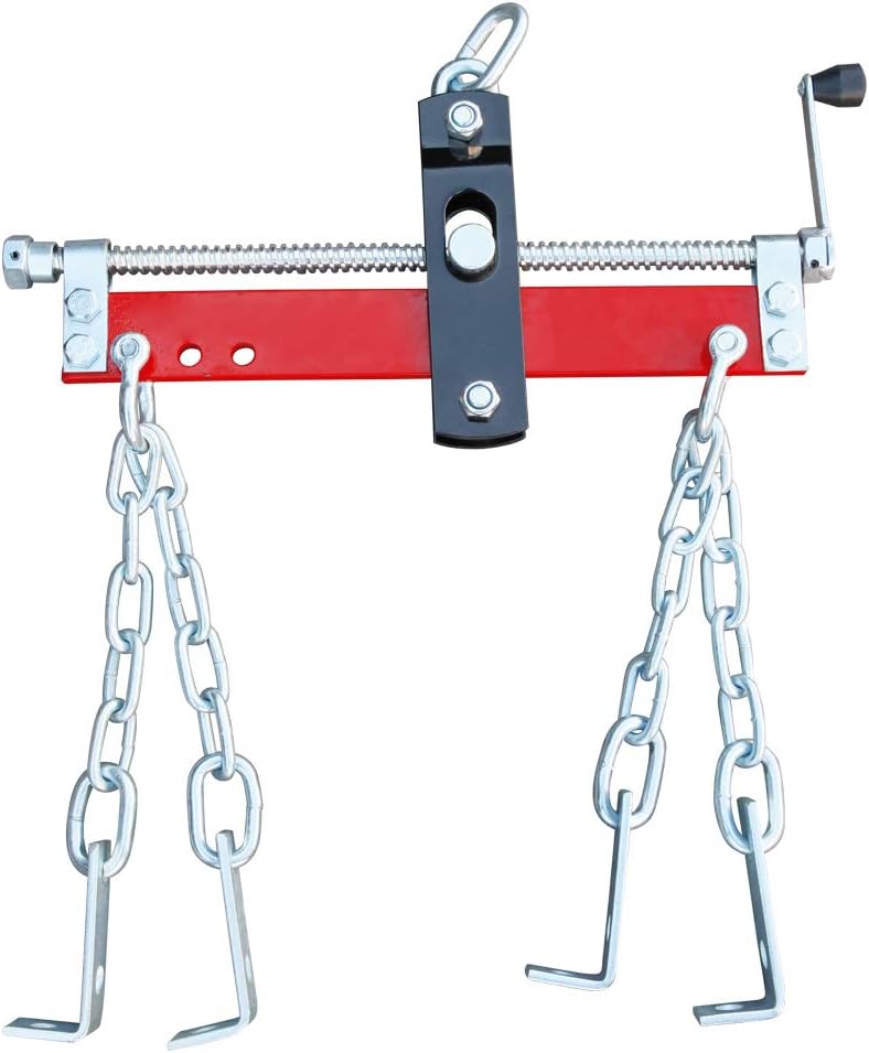 BIG RED T32100 Torin Engine Hoist Shop Crane Accessory: Steel 3 Position Engine Leveler with Adjustable Handle, 3/4 Ton (1,500 lb) Capacity, Red Pack of 2