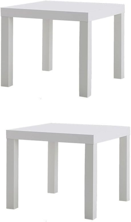 Ikea Table End Side White (2 Pack) Lack