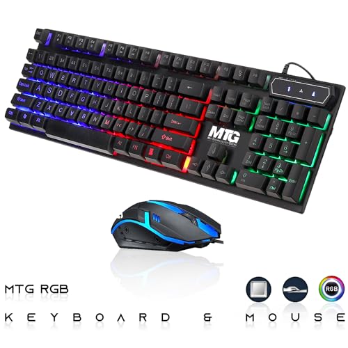 HP G3 Gaming Desktop PC, Intel Core i7 6th Gen, AMD RX 550 Graphics, 32GB RAM, 1TB SSD, MTG New 24 Inch Dual Monitor, RGB Keyboard Mouse, Speaker, Webcam, Win 10 Pro (Renewed)