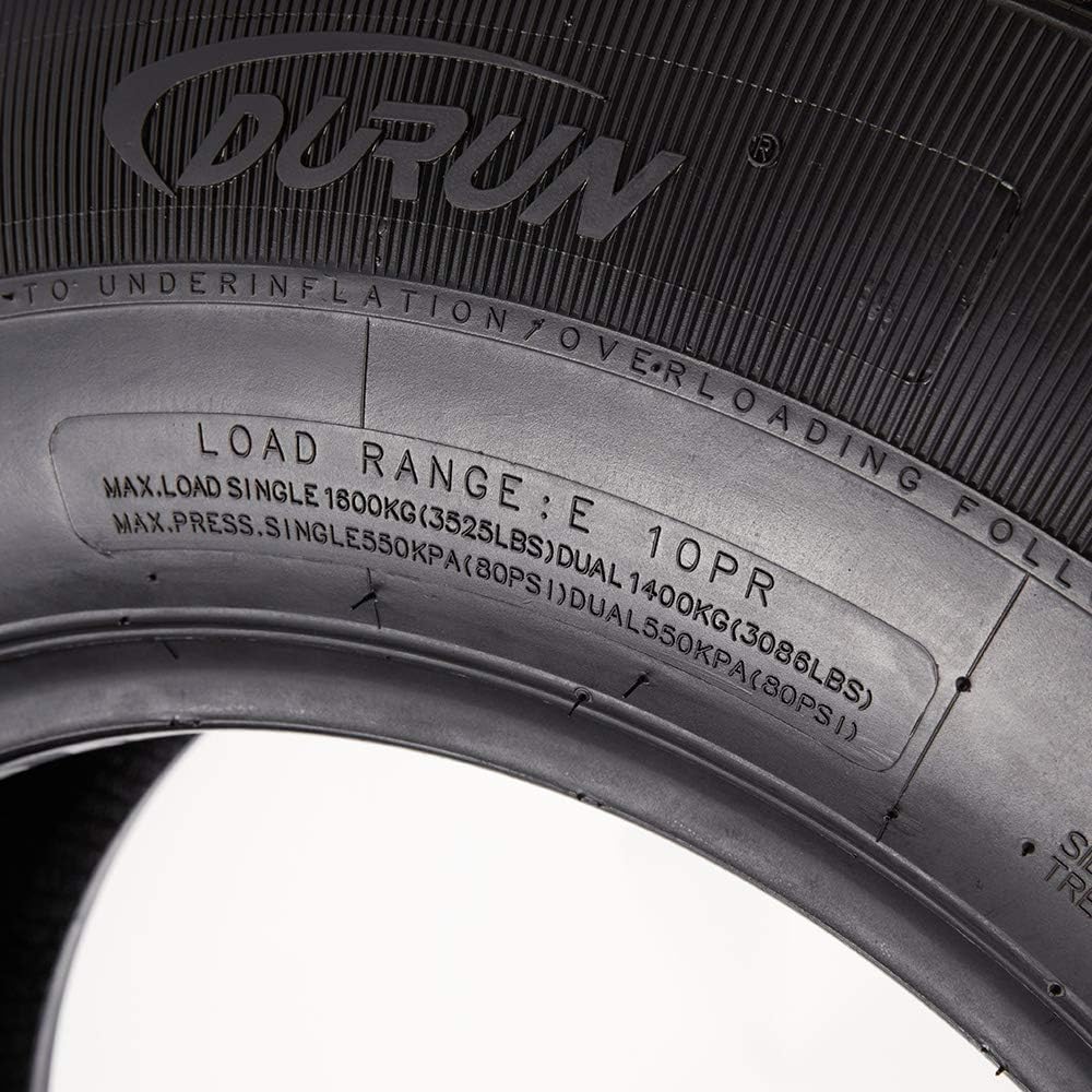 Set of 4 Radial Trailer Tires ST235/80R16 Load Range E 2358016 10PR Speed Rating N 235-80R-16 Trailer Tires