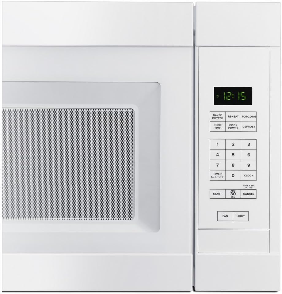 Amana AMV2307PFW 1.6CF Over The Range Microwave Oven 1000 Watts White