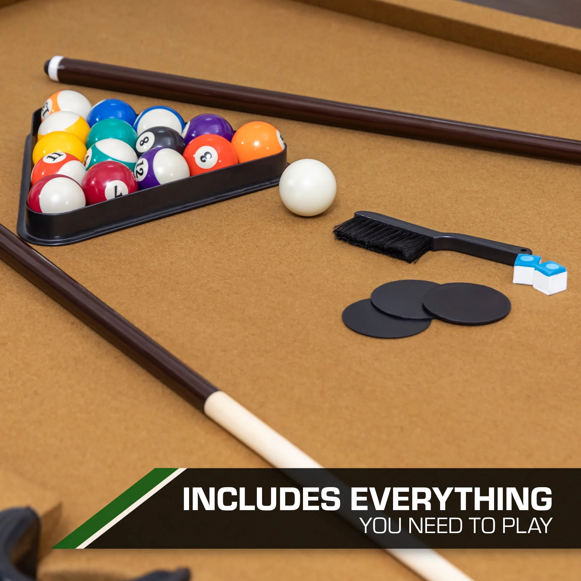 Classic Sport Dayton 96 x 55 Pool Table, Tan, Set up in 10 Minutes