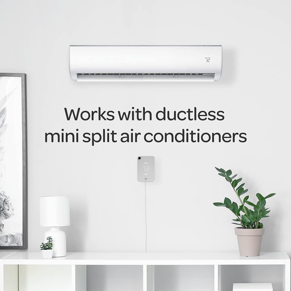 Mysa Smart Thermostat for Mini-Split AC/Heat Pumps | Smart Controller Replaces Remote | Easy Setup | Use w/HomeKit, Alexa, Google Home | Wi-Fi Programmable | Remote Control with Free App