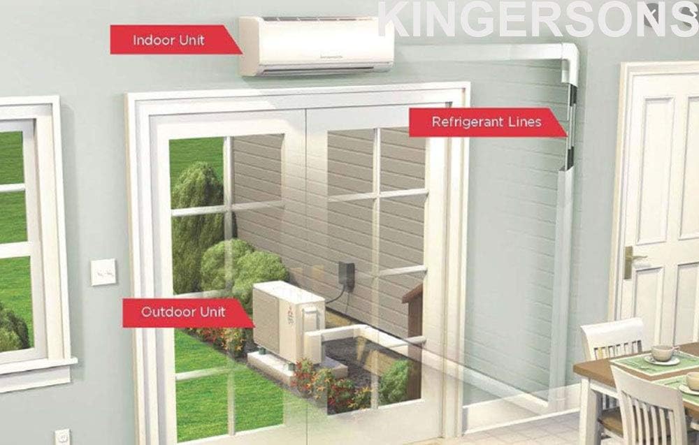 Mitsubishi 39-36,000 BTU Tri Zone Ductless Mini Split System with Wall Mount units, 9,000 Btu 12,000 Btu 18,000 Btu Indoor Units, SEER 19 Cool & Heat Energy Efficient
