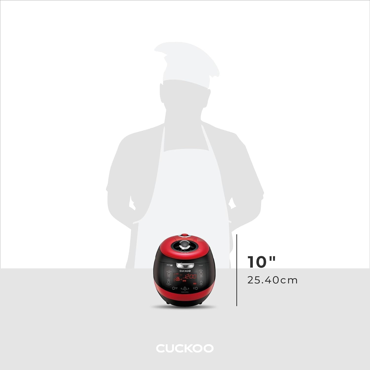 CUCKOO CRP-HZ0683FR | 6-Cup (Uncooked) Induction Heating Pressure Rice Cooker | 13 Menu Options, Auto-Clean, Voice Guide, Made in Korea | Black/Red