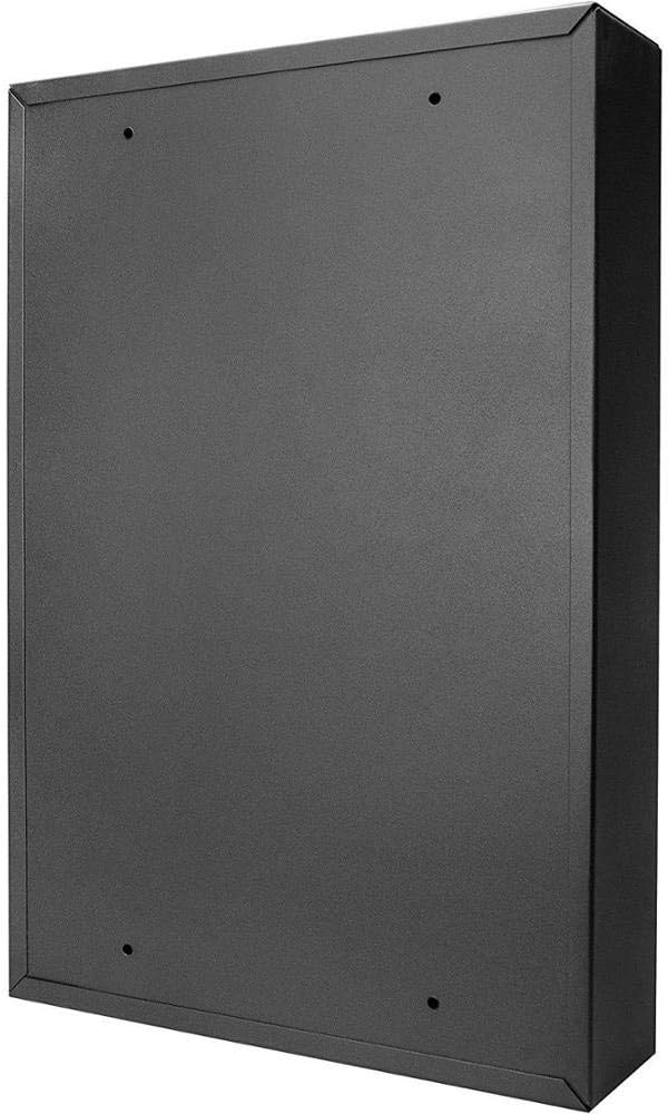 Steel Key Cabinet Box with 24 Key Slots and 24 Key Tags, Security Key Box with Combination Lock, Black