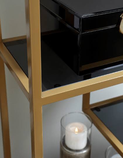 Ashley Furniture Frankwell Bookcase - Brown Black