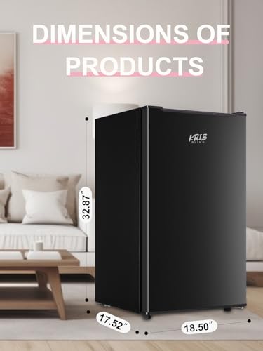 KRIB BLING Upright Freezer, 3.0 Cu.ft Freezer with 3-Level Temperature Control