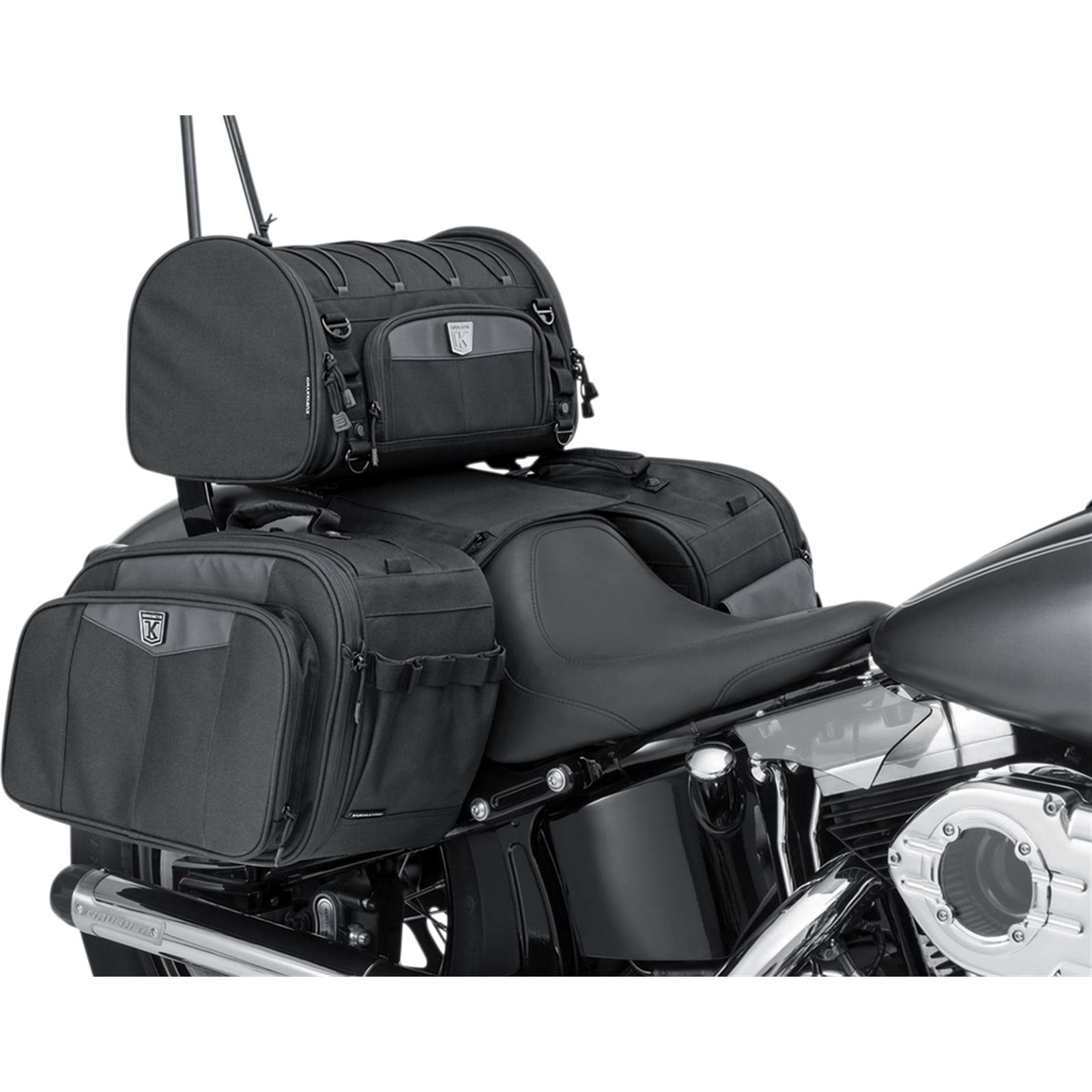 Kuryakyn 5213 Momentum Rambler Roll Bag - Black