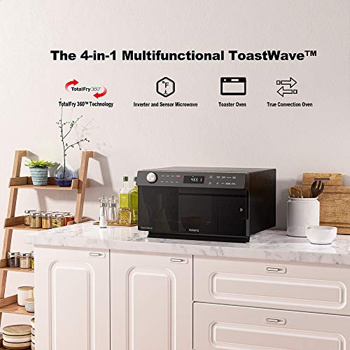Galanz GTWHG12S1SA10 4-in-1 ToastWave with TotalFry 360, Convection, Microwave, Toaster Oven, Air Fryer