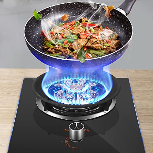 Burner Gas Cooker gas hob Built-in Gas Hob, Table Top Cooking, Portable Lightweight Gas Stove Single Burner， Easy To Use/Compact And Practical Design [Energy Class A]