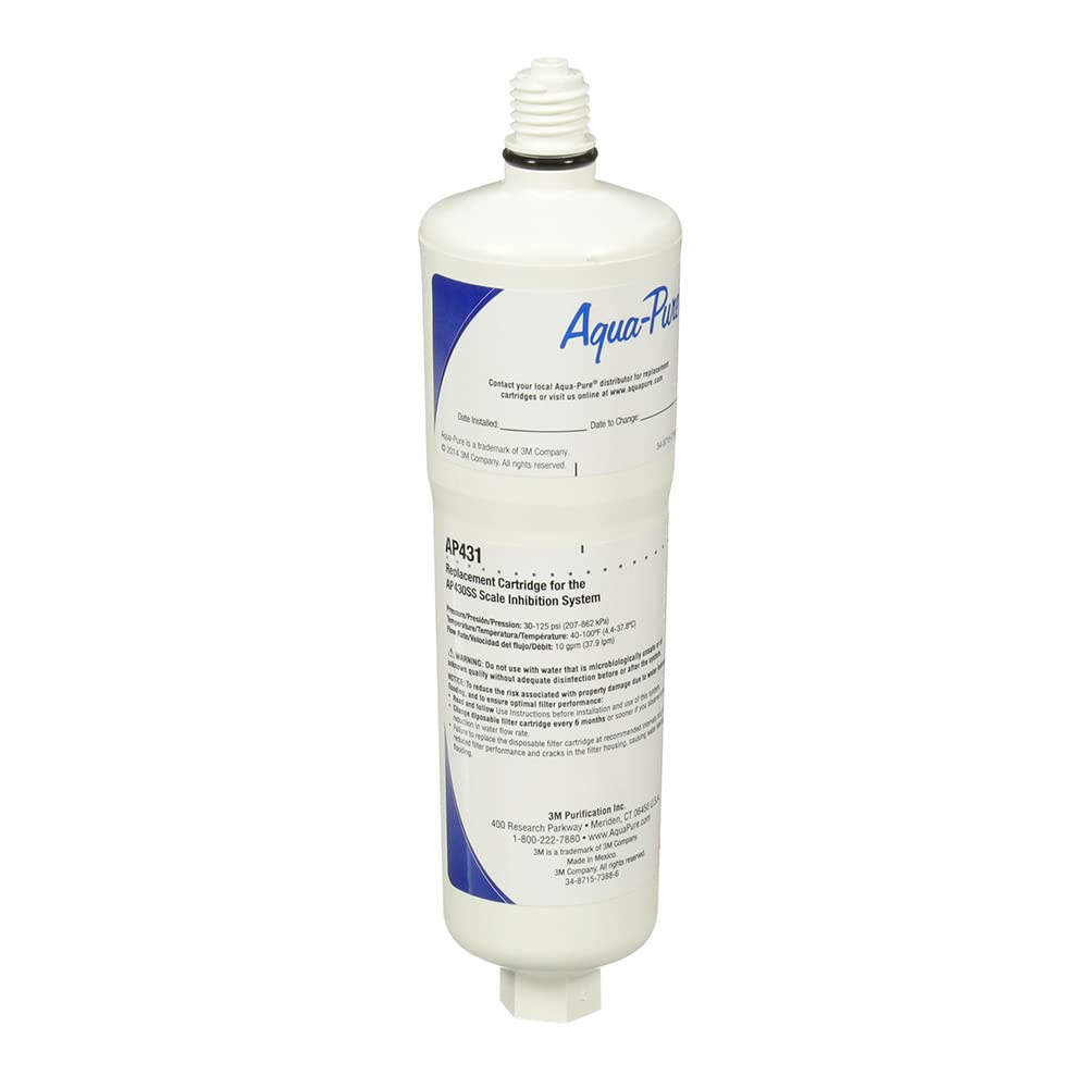3M Aqua-Pure Whole House Scale Inhibition Inline Water System AP430SS and Replacement Cartridge AP431