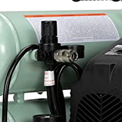 Metabo HPT EC99S Air Compressor, 4 Gallon, Electric, Twin Stack, Portable, Cast Iron, Oil Lubricated Pump, 135 PSI, 1-Year Warranty