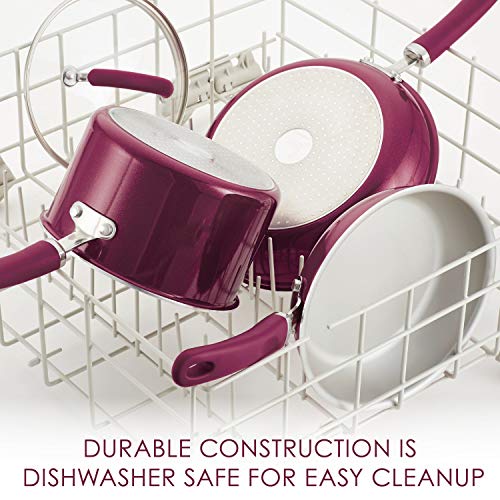 Rachael Ray Create Delicious Nonstick Cookware Pots and Pans Set, 13 Piece, Gray Shimmer
