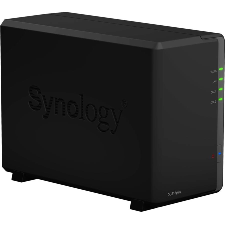 Synology Disk Station DS218play 2-Bay Diskless NAS Server - SATA 6Gb/s