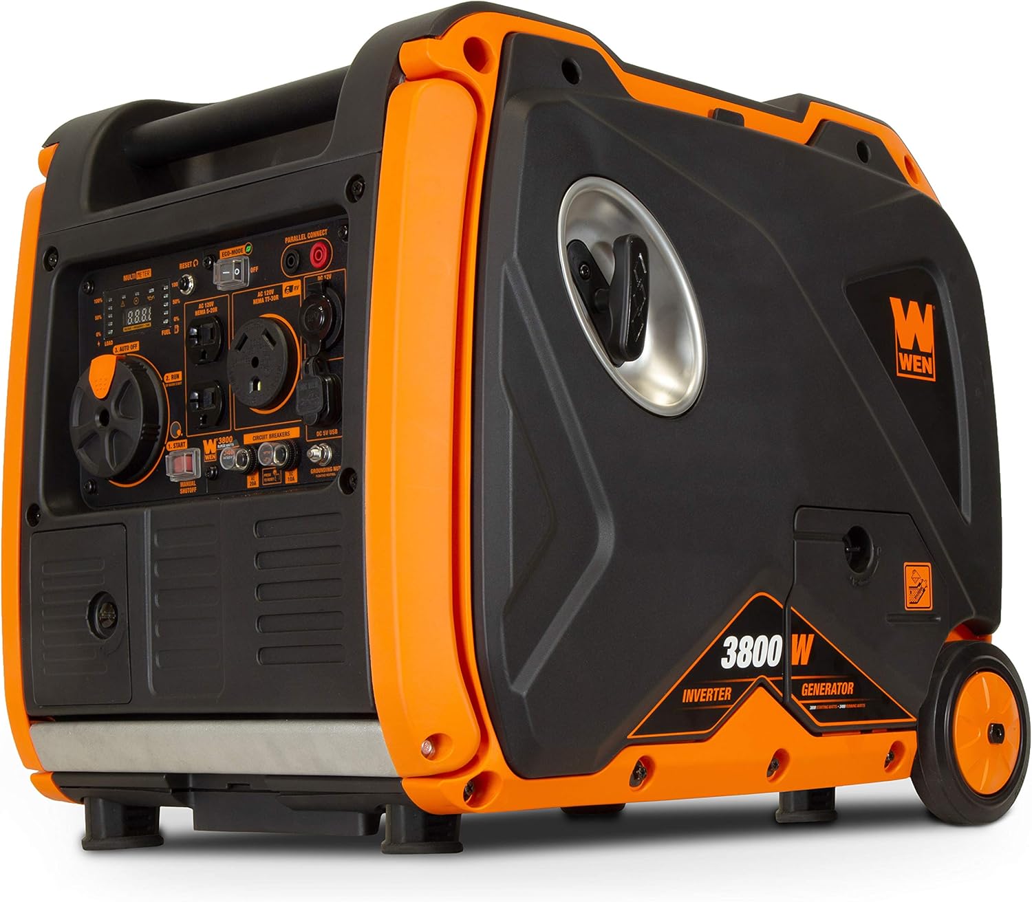 WEN 56203i Super Quiet 2000-Watt Portable Inverter Generator w/Fuel Shut Off, CARB Compliant, Ultra Lightweight